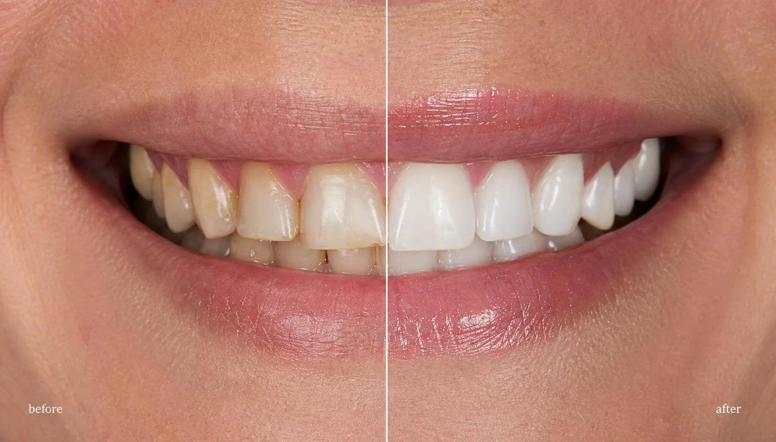 Antes e depois — Clareamento